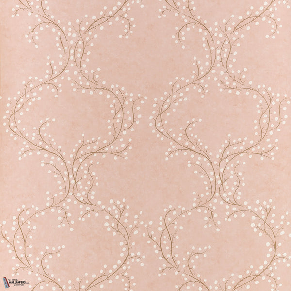 Markle Trail papier peint en Soft Peach de Thibaut