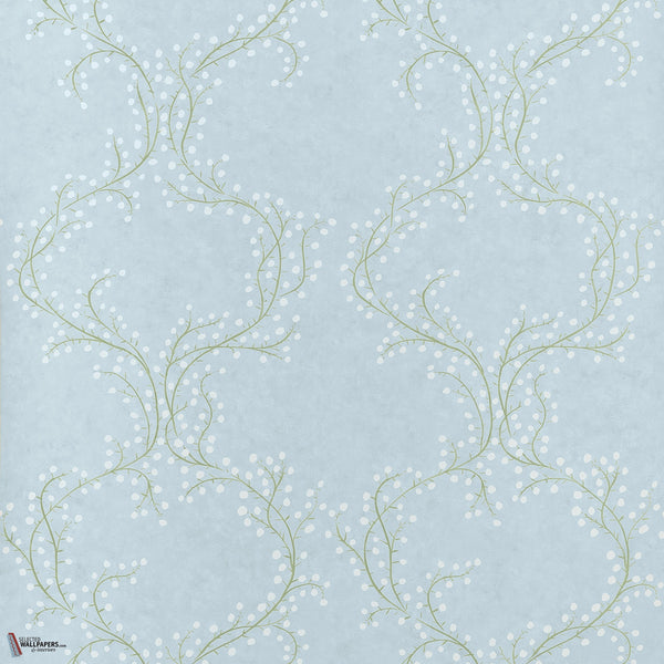 Markle Trail papier peint en Spa Blue de Thibaut