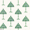 May Tree wallpaper in Blue and Green by Thibaut