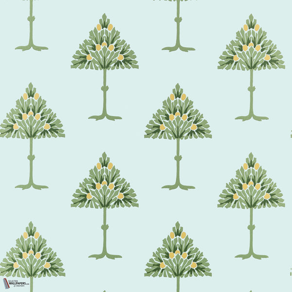 May Tree wallpaper in Seaglass by Thibaut