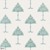 May Tree wallpaper in Spa Blue by Thibaut