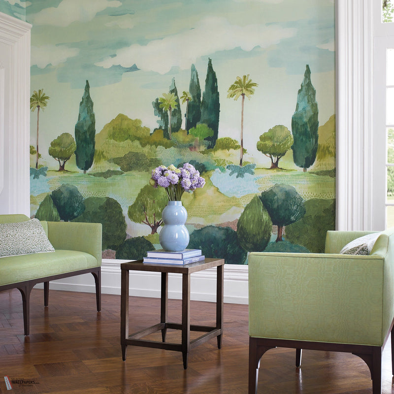 TAORMINA MURAL Thibaut wallpaper sfeerbeeld