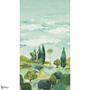 Taormina Mural wallpaper in Green and Turquoise by Thibaut