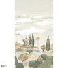Taormina Mural Tapete in Sage and Beige von Thibaut