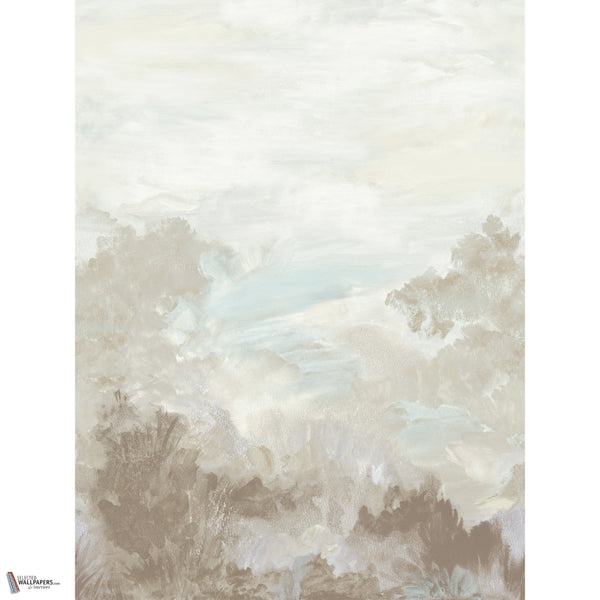 Twilight Mural wallpaper in Beige by Thibaut