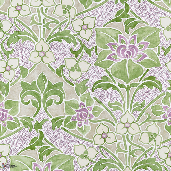 Woodford behang in Lilac van Thibaut