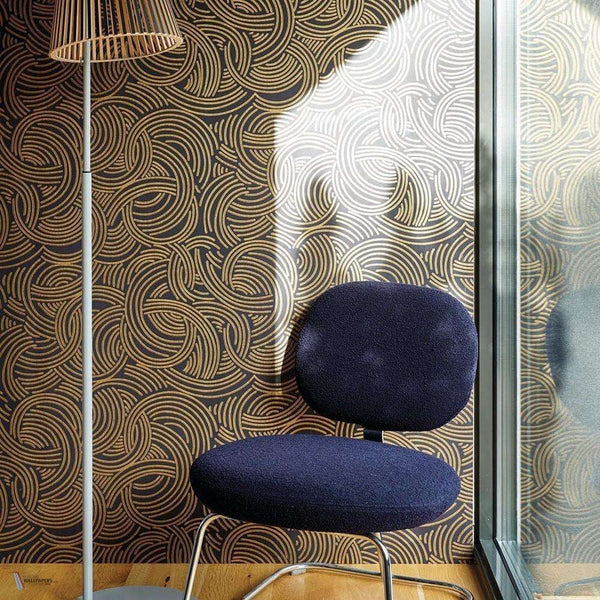 Tourbillon behang van Farrow & Ball