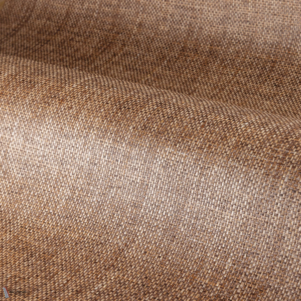 Tramis wallpaper in Noisette Foncé by Casamance