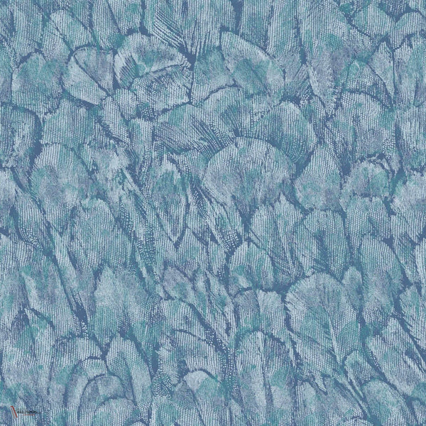 Tranquil Tapete in Lagoon van 1838 wallcoverings
