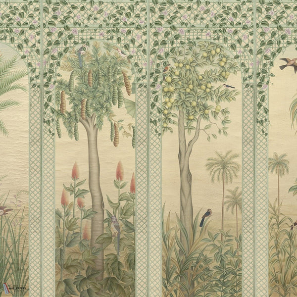 Trellis Exotica Tapete von Iksel — Multicolor, detail