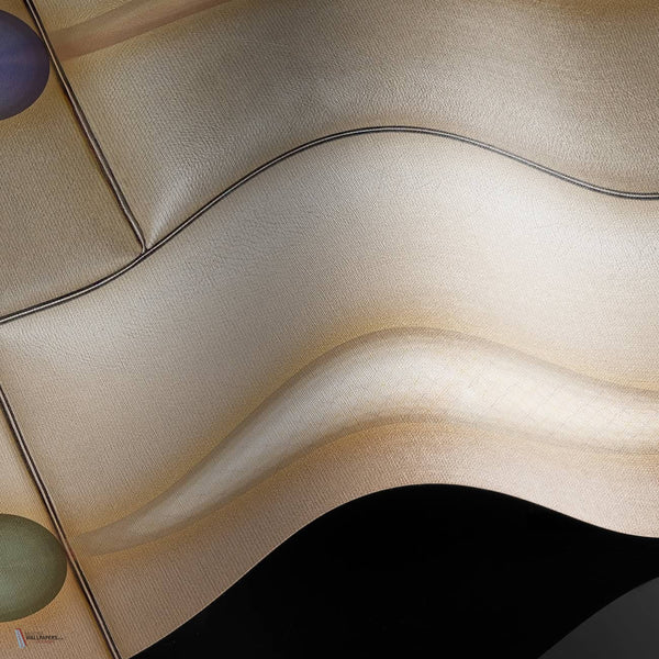 Beaded Gold wallpaper Raw Vinyl wallpaper in T11077 by Tuskara