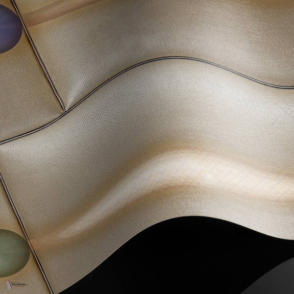 Beaded Gold wallpaper Raw Vinyl wallpaper in T11078 by Tuskara