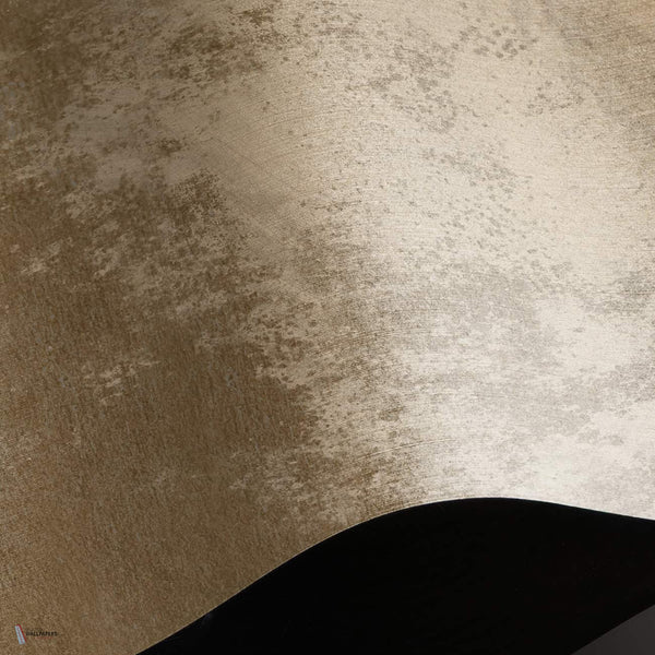 Cosmic Gold Tapete Linen Textile Tapete in T11089 von Tuskara