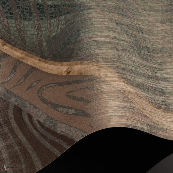 Elara behang Premium Silk Silver behang in T11044 van Tuskara