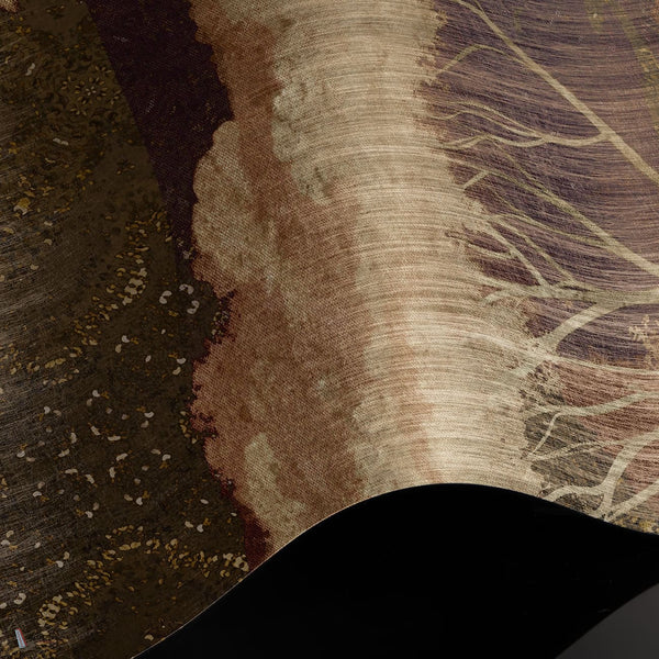 Forest Of Gold Tapete Premium Silk Silver Tapete in T11075 von Tuskara