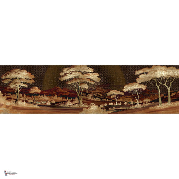Forest Of Gold Tapete in T11075 von Tuskara — Gesamtdesign