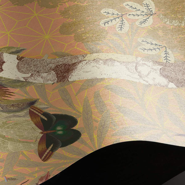 Garden Of Eden behang Linen Textile behang in T11019 van Tuskara