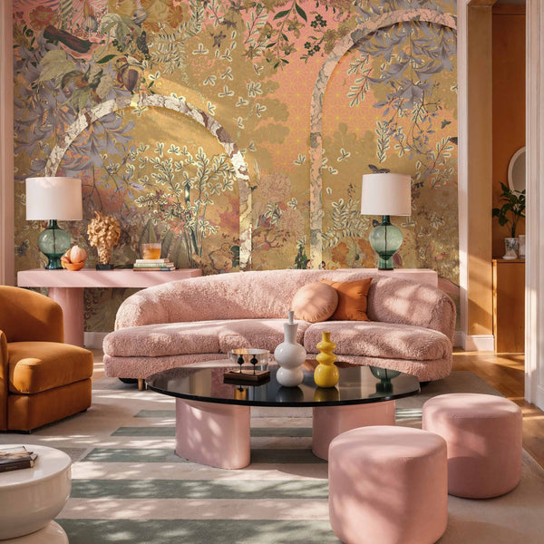 Garden Of Eden behang in T11019 van Tuskara — interieur