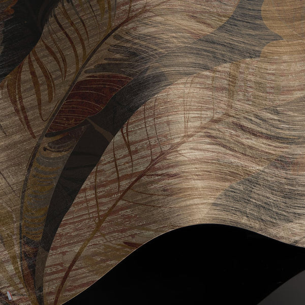 Jungle Dusk wallpaper Premium Silk Silver wallpaper in T11035 by Tuskara