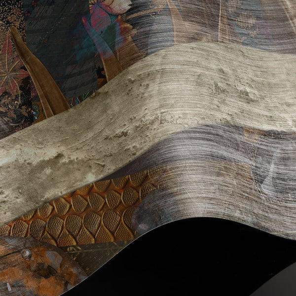 Kulani Tapete Premium Silk Silver Tapete in T11006 von Tuskara