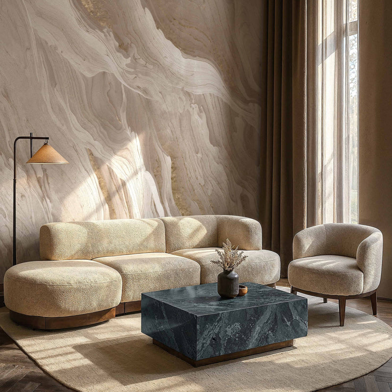 Lunar Clay papel pintado en T11047 de Tuskara — interior