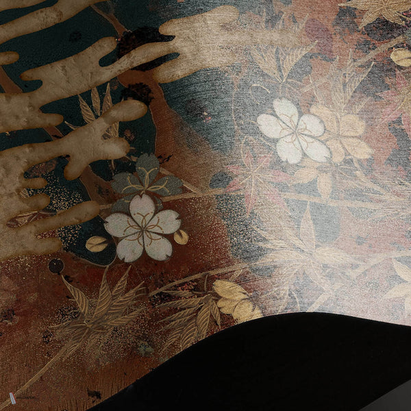 Midnight Gilt wallpaper Linen Textile wallpaper in T11049 by Tuskara
