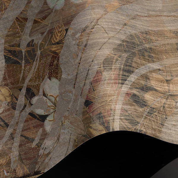 Nebula Dune Tapete Premium Silk Silver Tapete in T11091 von Tuskara
