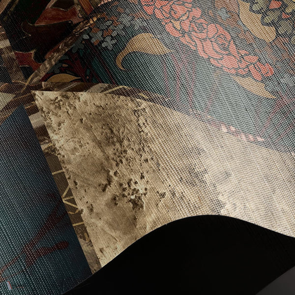 Neptunes Royalty Tapete Natural Grasscloth Tapete in T11079 von Tuskara