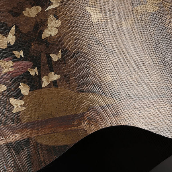 Obira Tapete Natural Grasscloth Tapete in T11001 von Tuskara