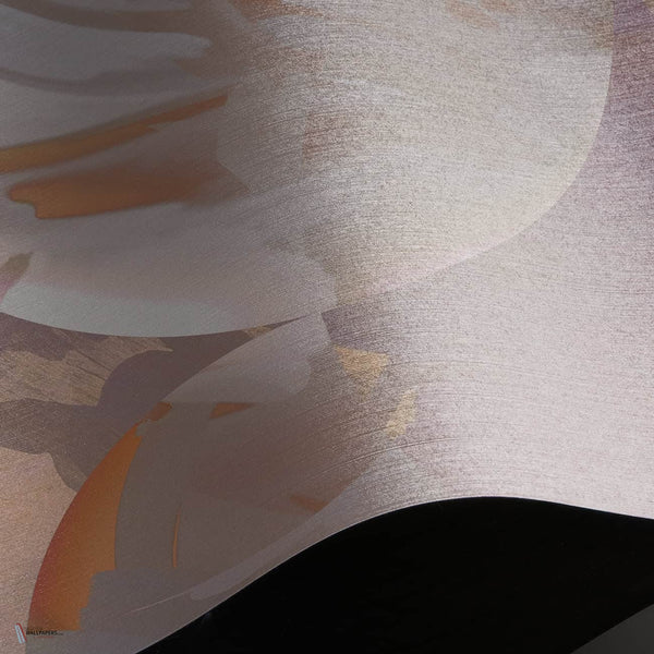 Orbital wallpaper Linen Textile wallpaper in T11070 by Tuskara