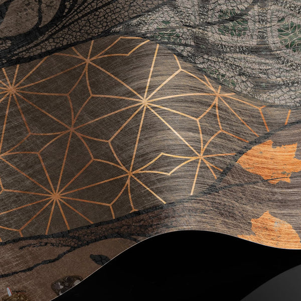 The Goat wallpaper Premium Silk Gold wallpaper in T11021 by Tuskara