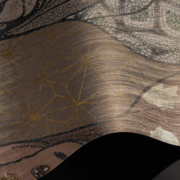 The Goat wallpaper Premium Silk Silver wallpaper in T11021 by Tuskara