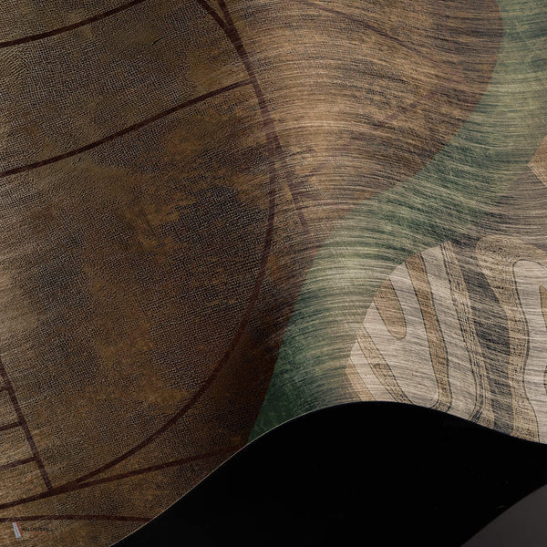 The Last Line wallpaper Premium Silk Silver wallpaper in T11084 by Tuskara