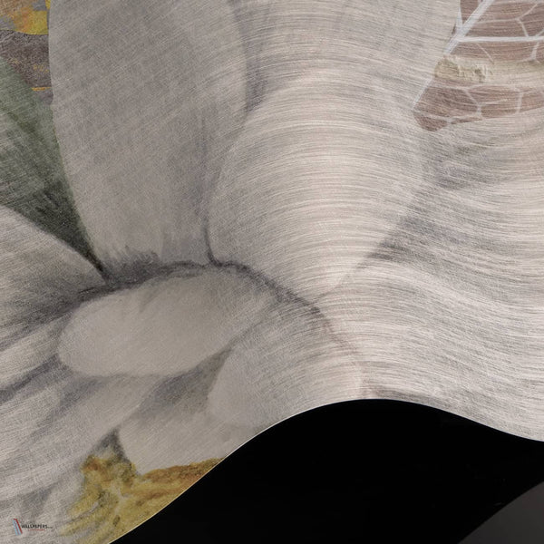Whispers Of Lilies wallpaper Premium Silk Silver wallpaper in T11037 by Tuskara