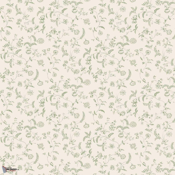 Uppark behang in Suffield Green van Farrow & Ball