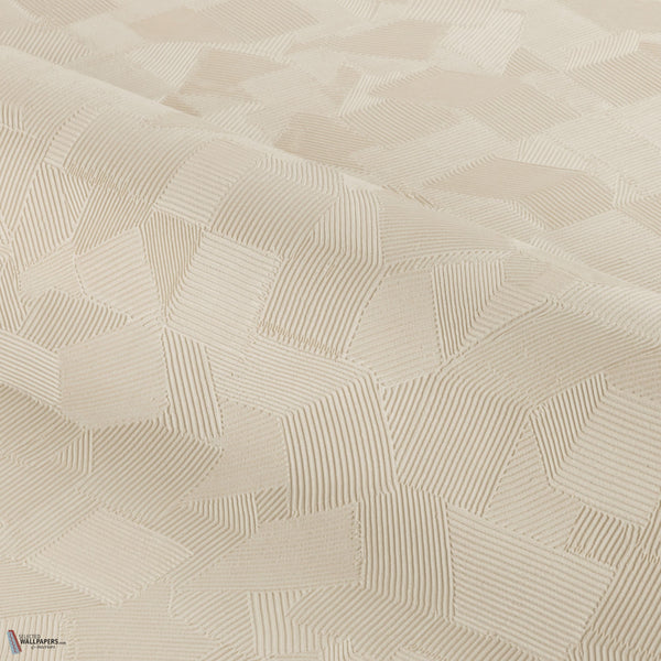 Volterra wallpaper in Grège by Casamance