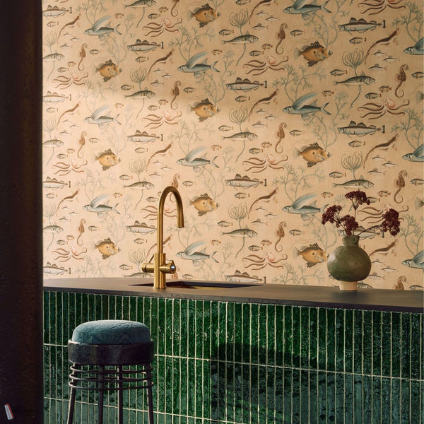 Voysey House Dory wallpaper sfeerbeeld