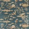 Dory Gigantica wallpaper in Deep Sea Bronze by Voysey House