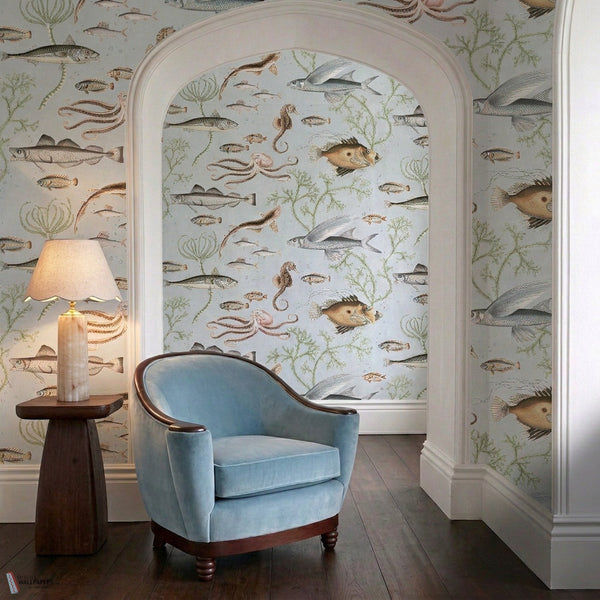 Voysey House Dory Gigantica wallpaper sfeerbeeld