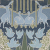 Duleek Silk wallpaper in Voysey Blue by Voysey House
