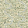 Papyrus River wallpaper in Green Fields by Voysey House