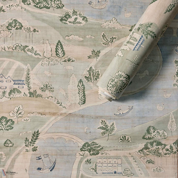 Voysey House Papyrus River wallpaper sfeerbeeld