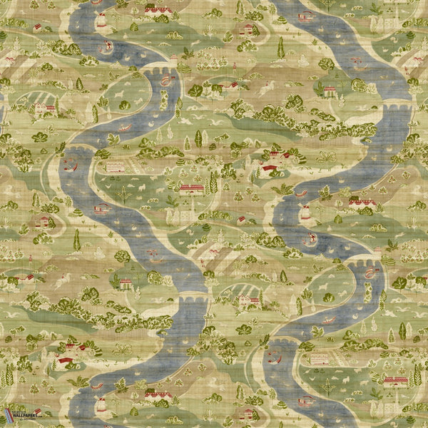 Papyrus River wallpaper in Tapestry by Voysey House