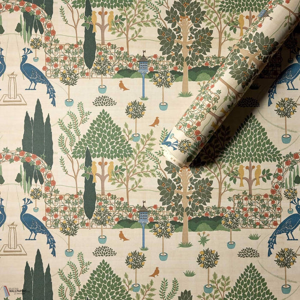 Voysey House Squire's Topiary wallpaper sfeerbeeld