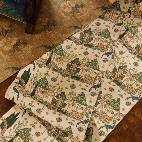 Voysey House Squire's Topiary wallpaper sfeerbeeld