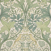 Voysey's Damask wallpaper in Apple Green by Voysey House