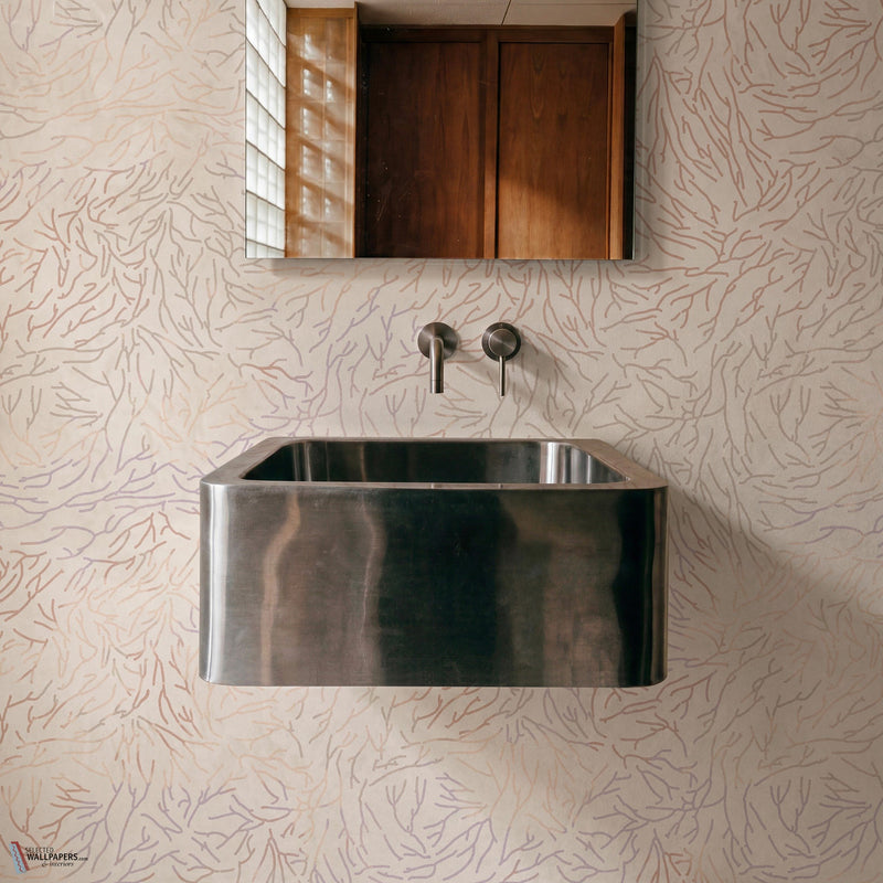 Corallina behang van Wall & Deco — interieur