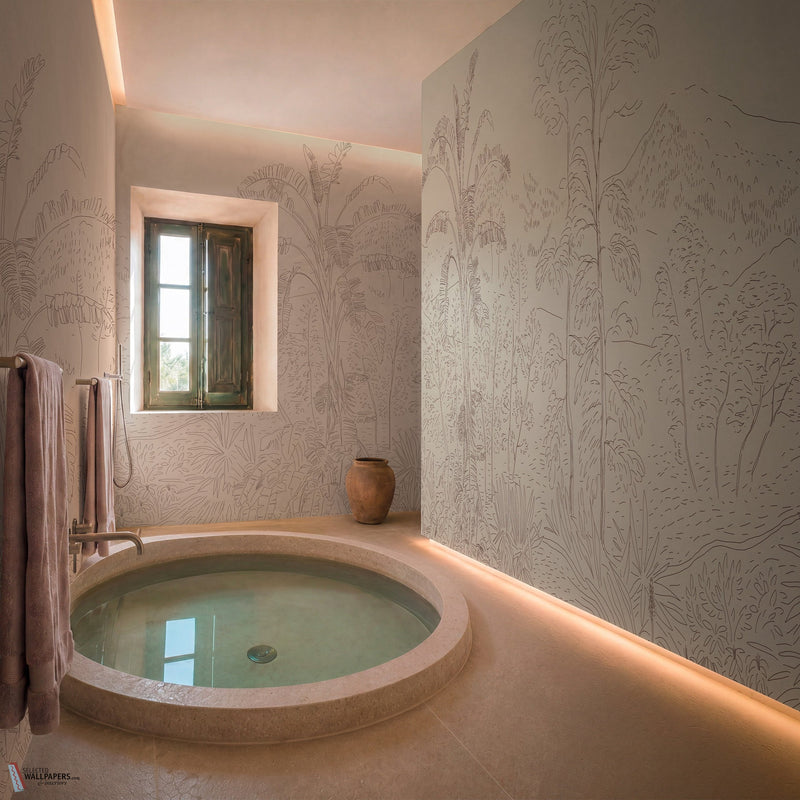 Sinopia behang van Wall & Deco — interieur