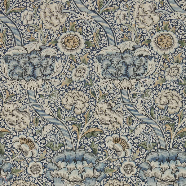 Wandle behang in Blue/Stone van Morris & Co