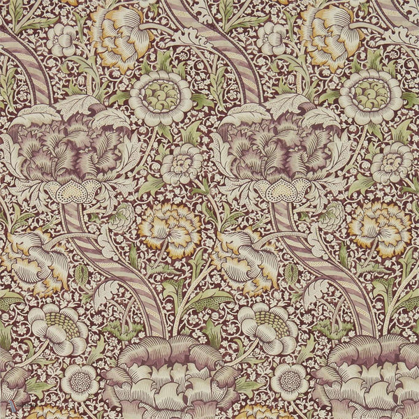 Wandle behang in Wine/Saffron van Morris & Co